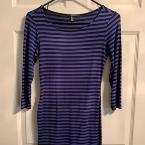 Black and blue stripe Dress